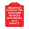 Signmission Reserved Parking for Expectant Mothers or Families with Infants, A-DES-RW-1824-23106 A-DES-RW-1824-23106 - alternate 1